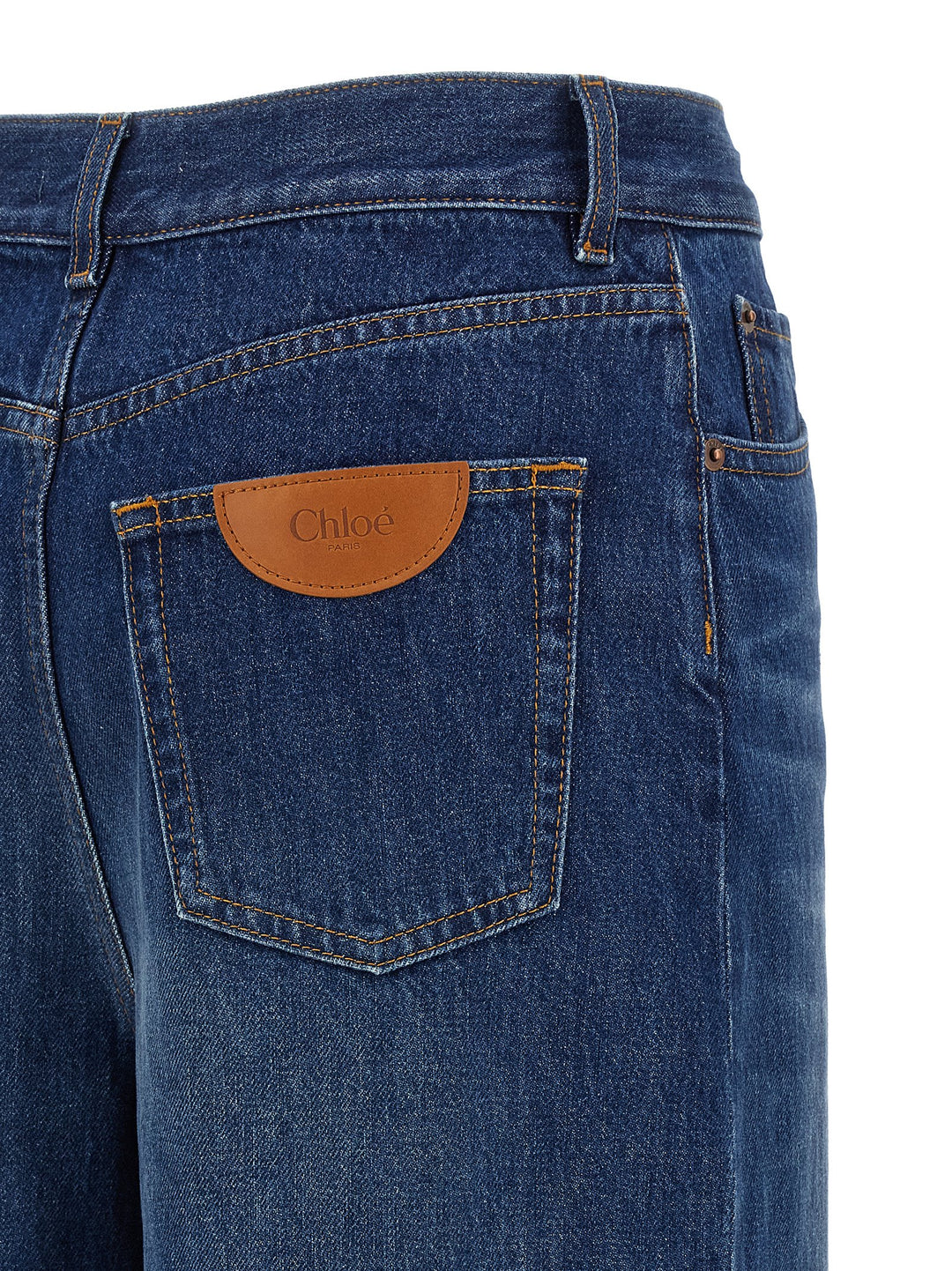 Chloé High Waist Jeans - Blu | c01bb780ec08201b9216633933a3a6db9161c33d