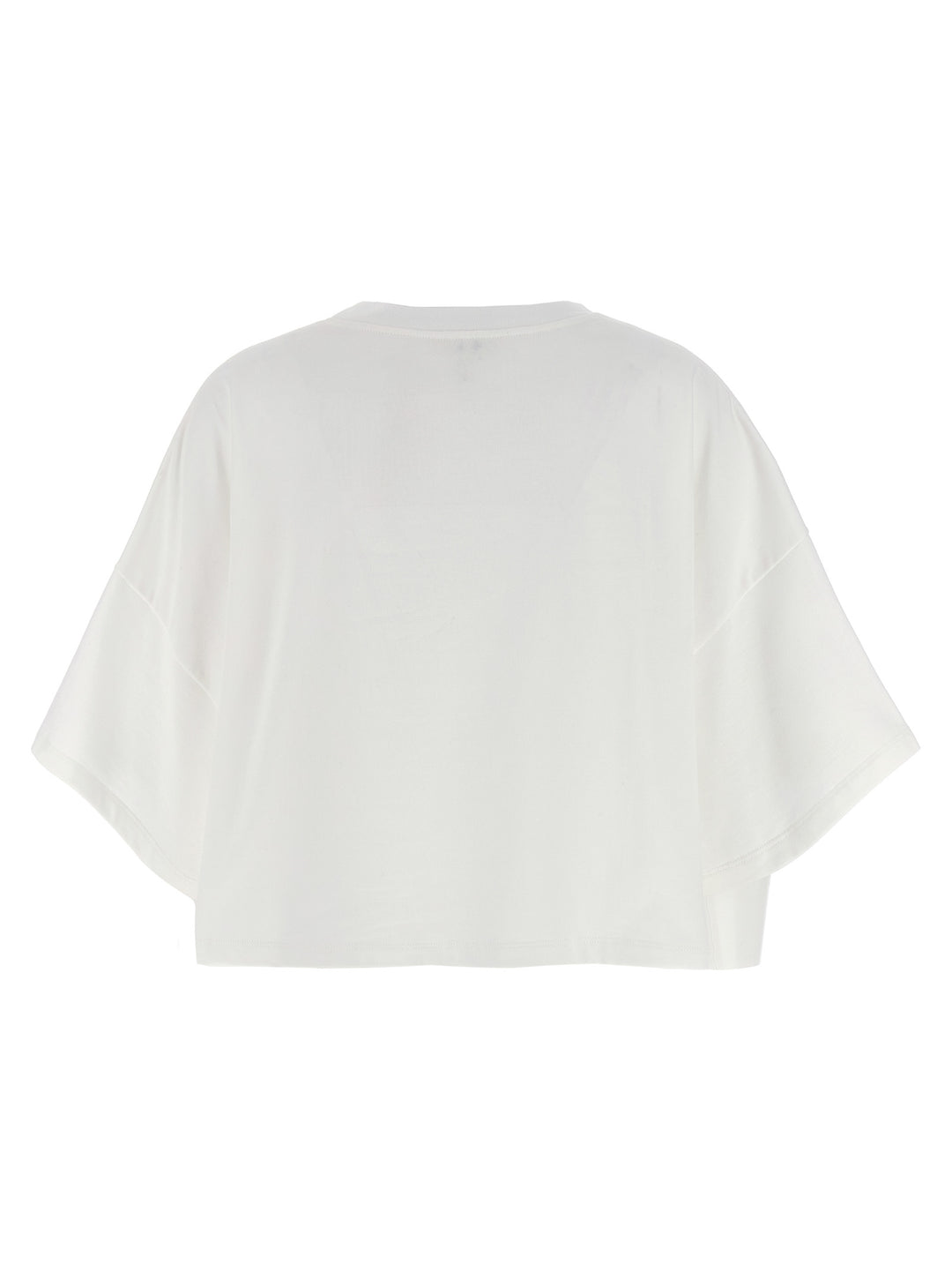 Chloé Logo Crop T shirt - Bianco/Nero | c8e7759a95ff4f3a19237b5055cdcef31b419f6b