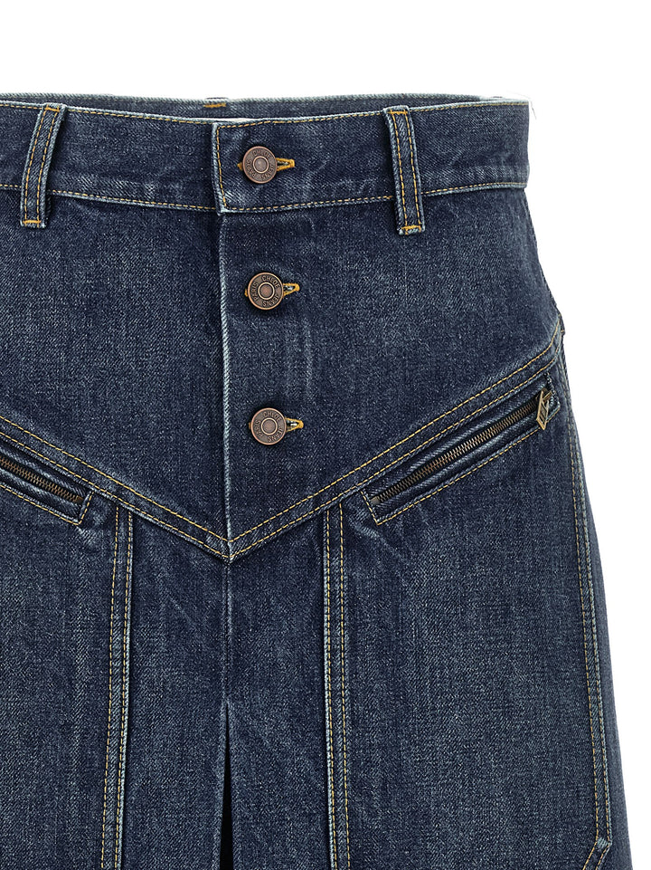 Chloé Denim Skirt Gonne - Blu | 5211cfb5dfc6175b0e8856e7d4f0b7516fa7c41a