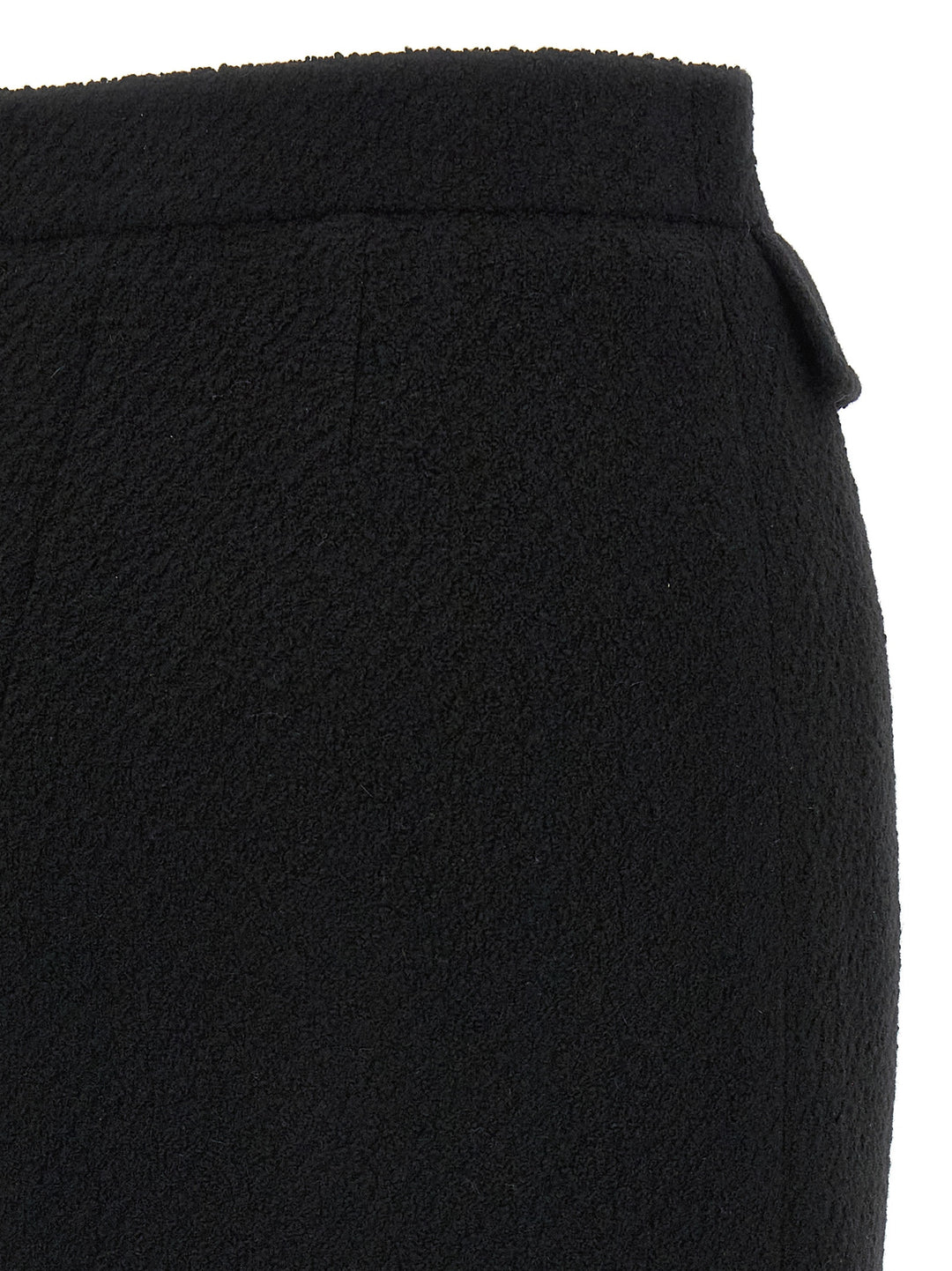 Chloé Bouclé Wool Skirt Gonne - Nero | 9ced9f5347fa76b10718da817cd121583476fa1f