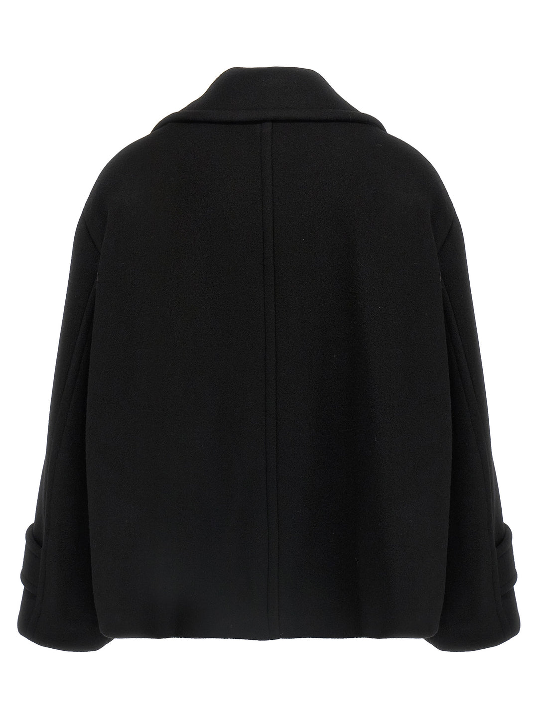 Chloé Double Breasted Wool Coat Trench e Impermeabili - Nero | c3d08d869db4027149ac0163c14ecb82858e37ae