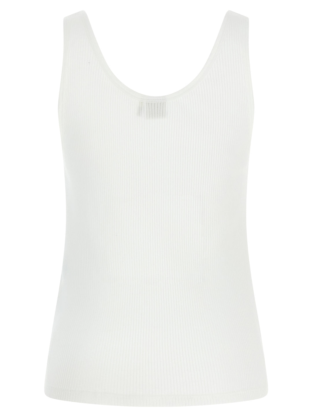 Chloé Logo Embroidery Top Top - Bianco | f6d66c12f3cfa93dde977c094de28c95002d86c4