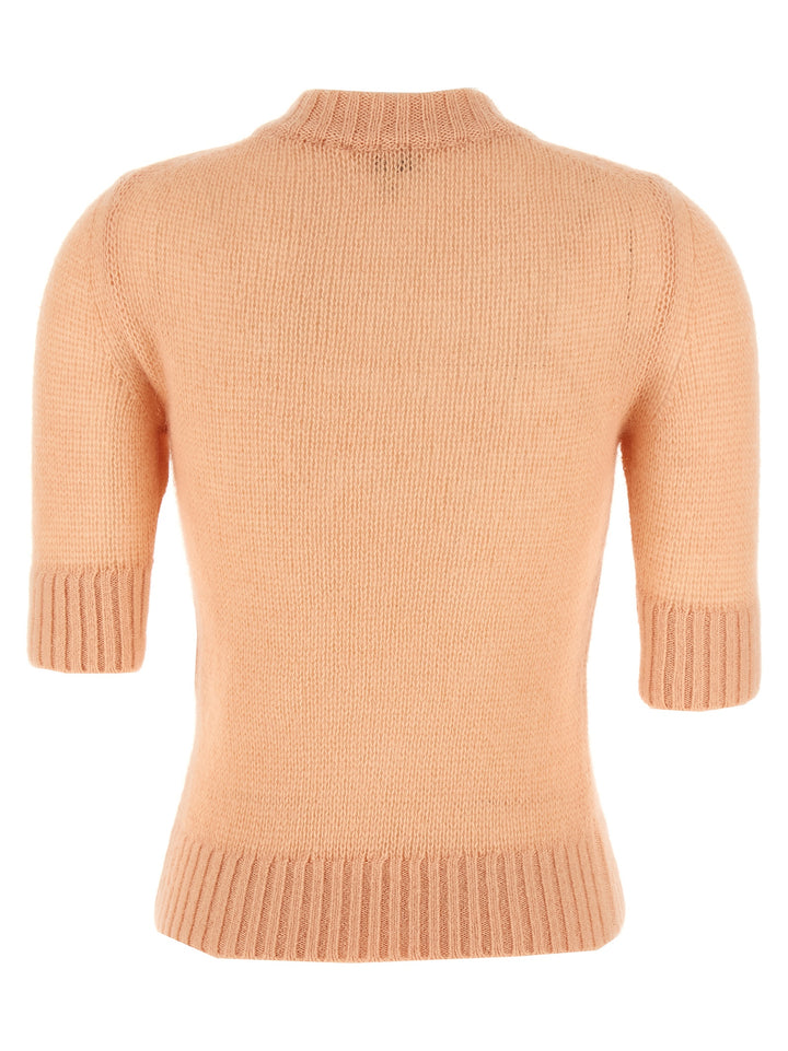 Chloé Logo Embroidery Sweater Maglioni - Rosa | ae7419e69bb64662cbd4321fe6222f91eedc3819