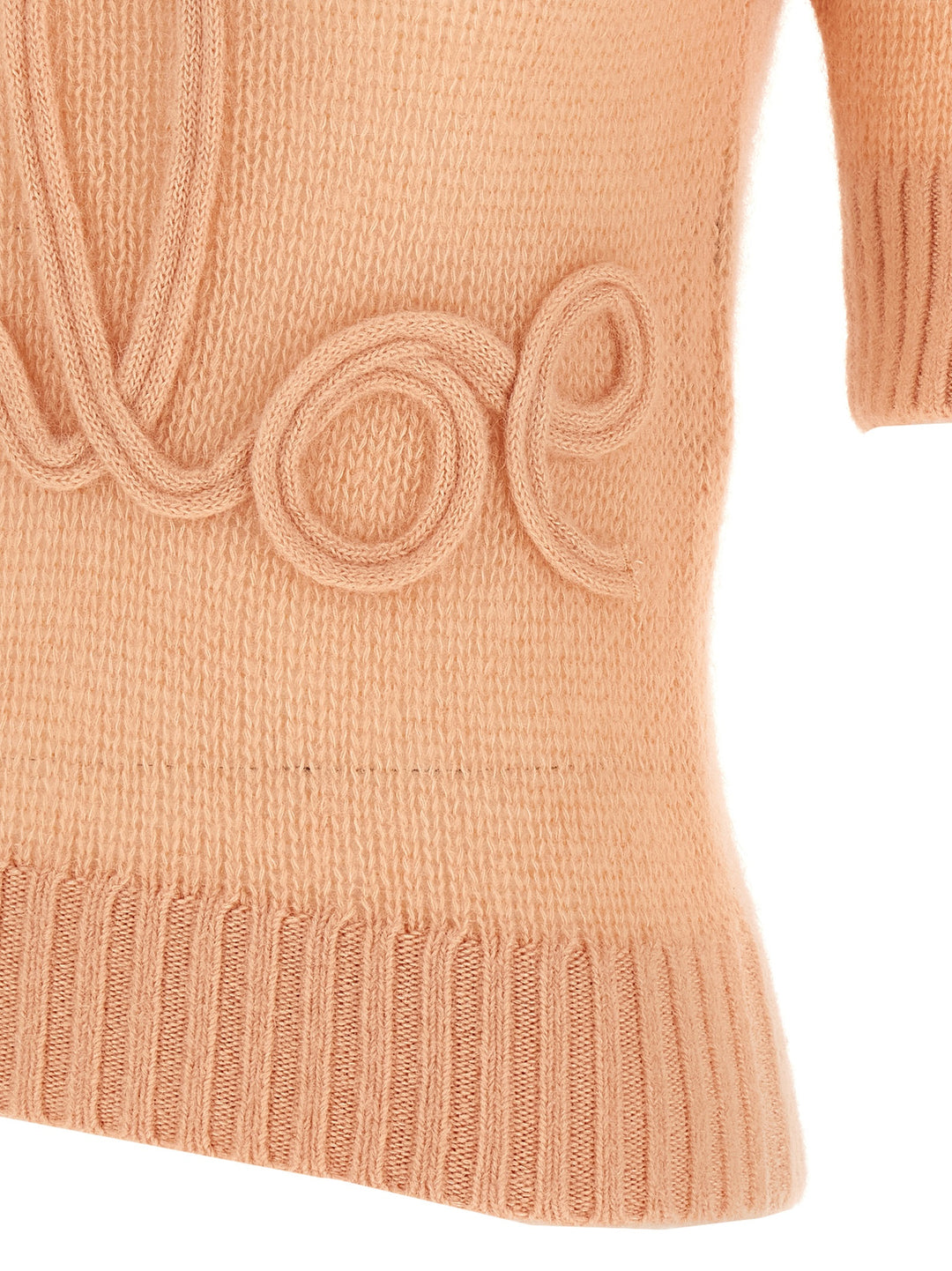 Chloé Logo Embroidery Sweater Maglioni - Rosa | 365da83f88d073ae8acb72a7a3b50c34ef3b364e