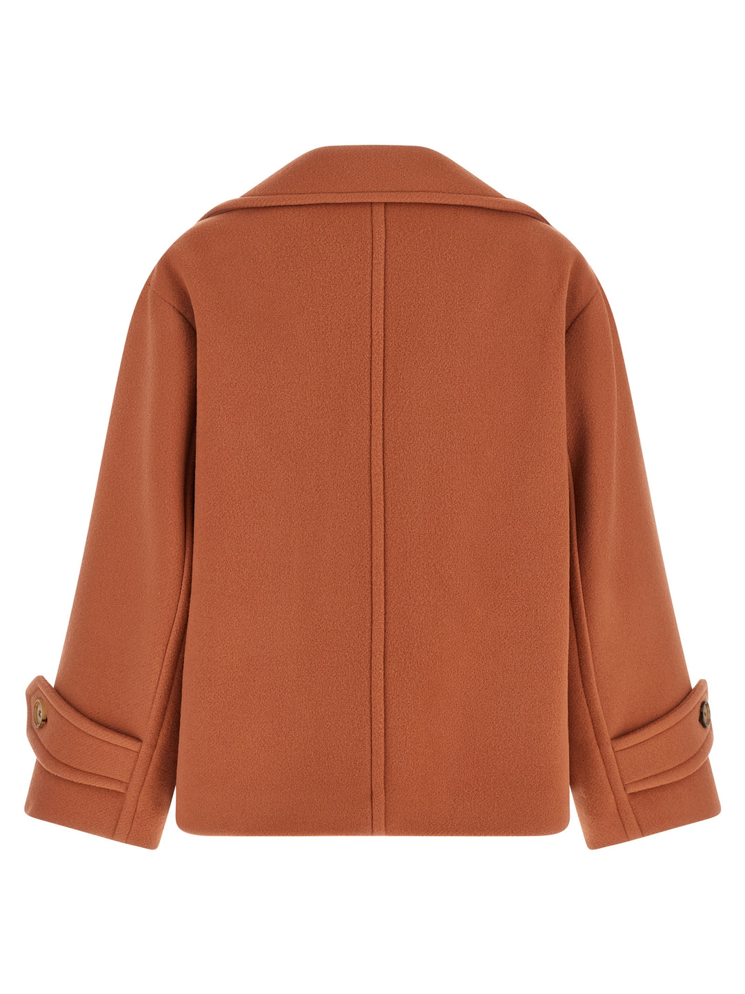 Chloé Double-Breasted Coat Puffer Jackets - Rosa | 5d03b4abeab400e292493d0d77239fc0ed40ffdb