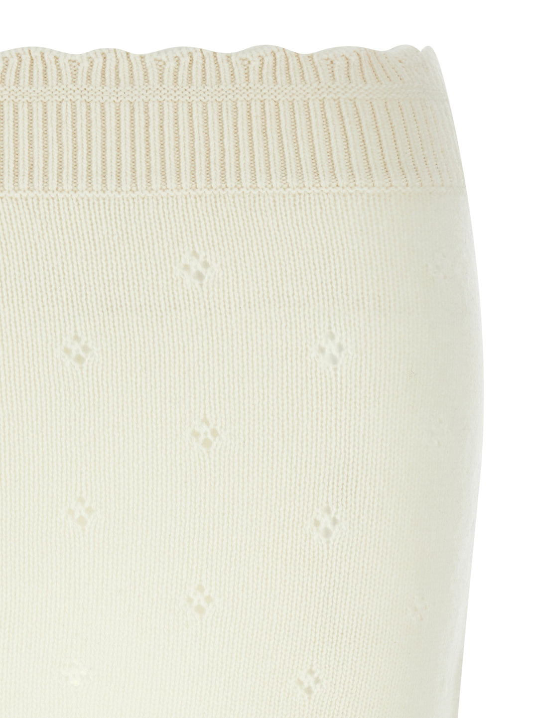 Chloé Jacquard Logo Skirt Gonne - Bianco | 1e1edfc2e74d675b98feac1a4ac7f18b9f09b02b