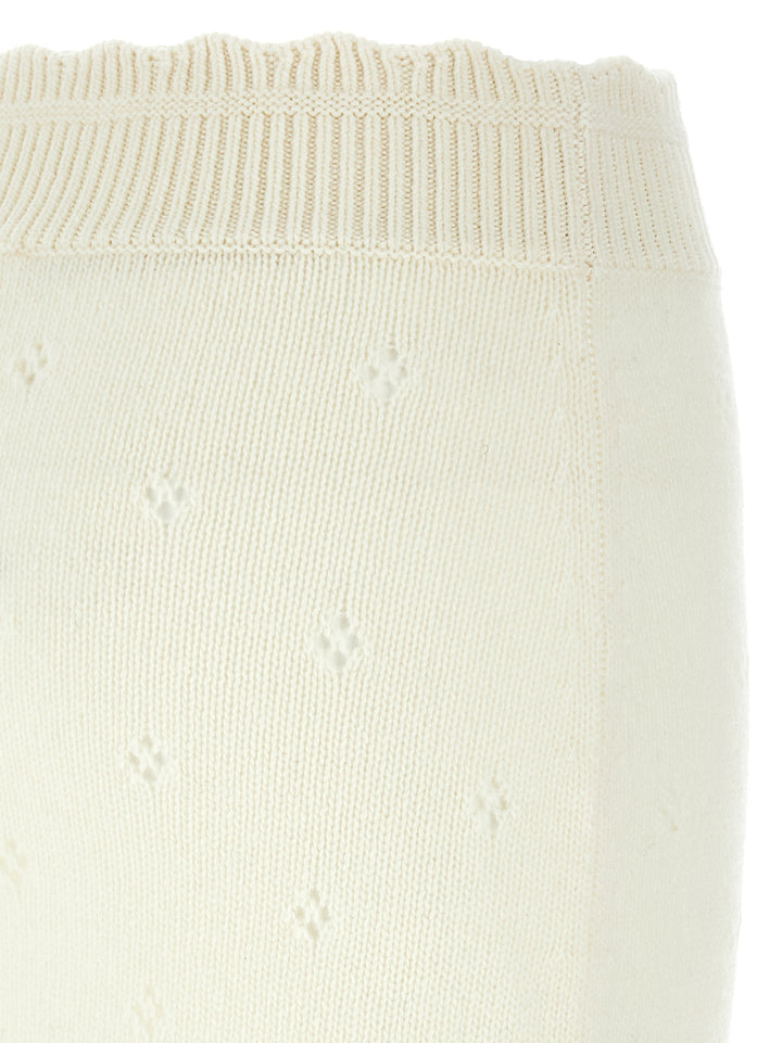 Chloé Jacquard Logo Skirt Gonne - Bianco | 7fa5cfc4605b7620427105b94bff0976514317b2