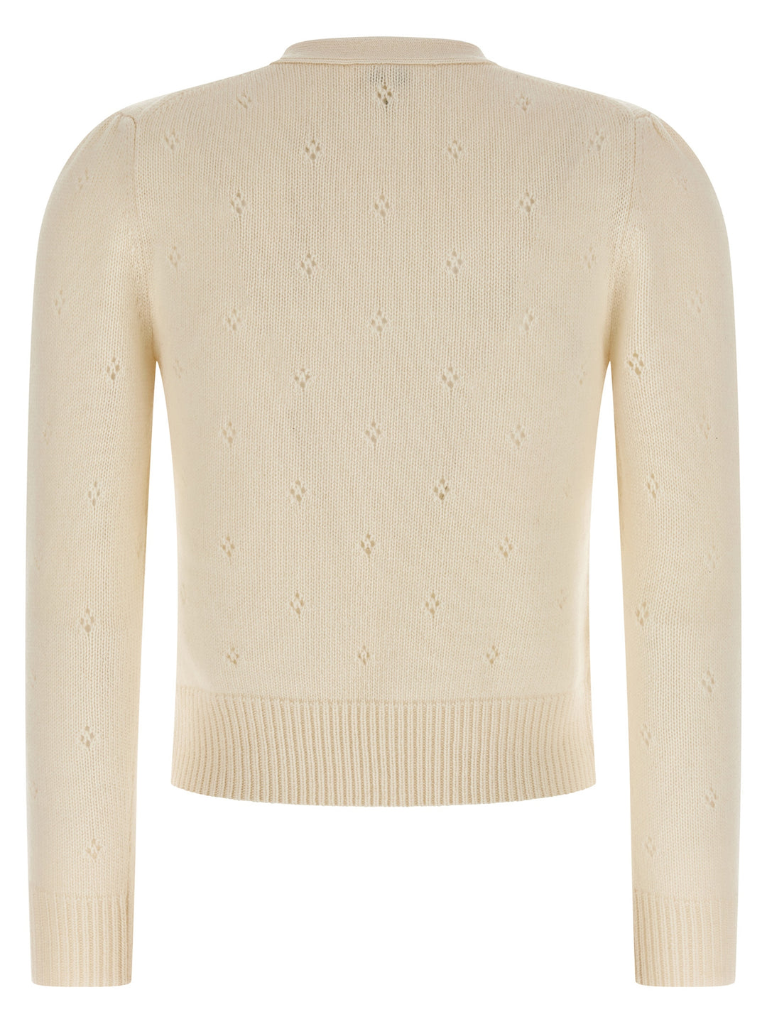 Chloé Jacquard Logo Sweater Maglioni - Bianco | 0b29571932629dd0c3347c9b66fd43d5b91100e0
