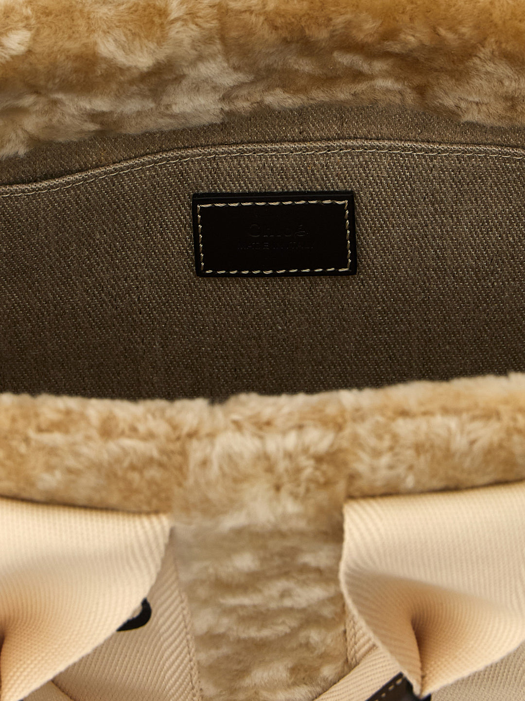 Chloé Woody Borse a Mano - Beige | f4f17a4d392942827c1a34e5c028b6867fd603c7