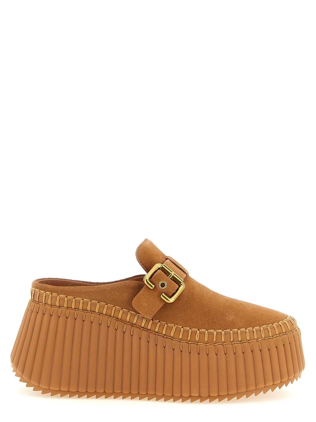Chloé Nama Zeppe - Beige | 64f5f6cc0672356bbcead6290ac9700e17770adf