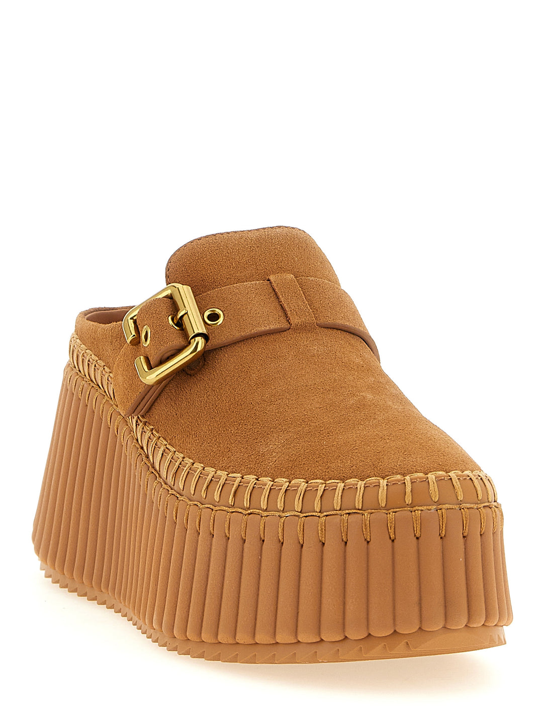 Chloé Nama Zeppe - Beige | 610eae344d37ac66f19b5a14468e52e7888d33fa