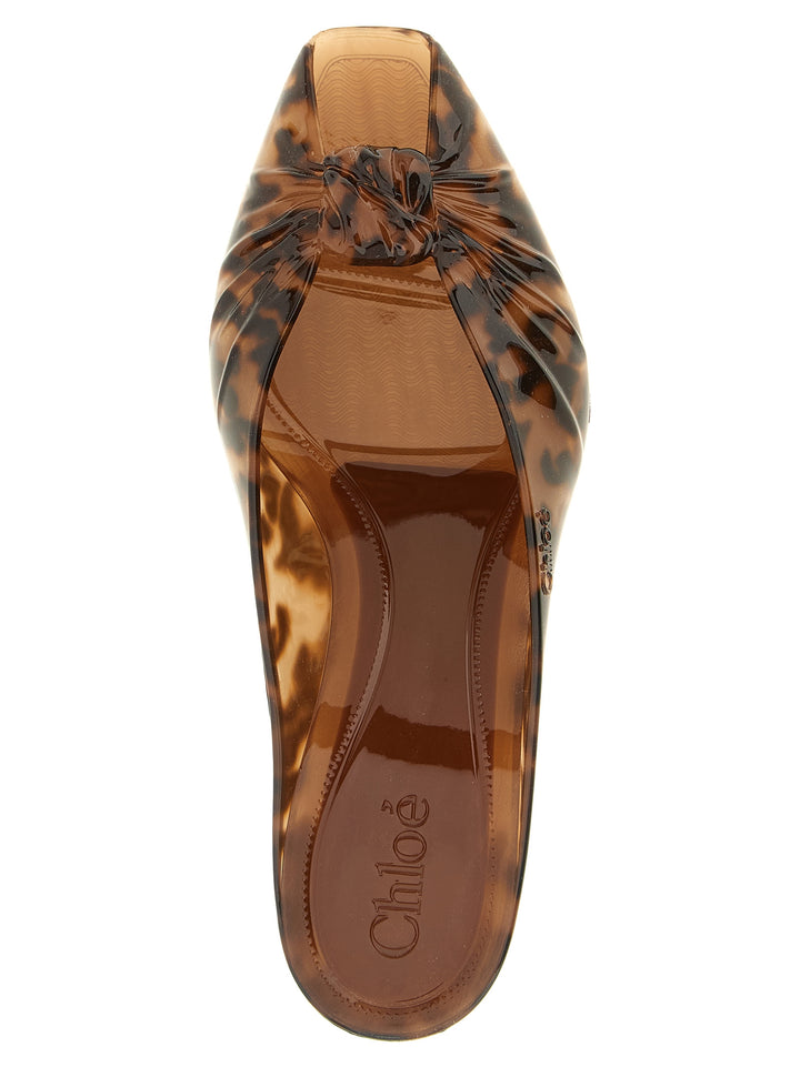 Chloé Sabot Jelly Decollete - Marrone | fa04a02c2352a7ea8a406e9d1e0e72725f4cbb1e