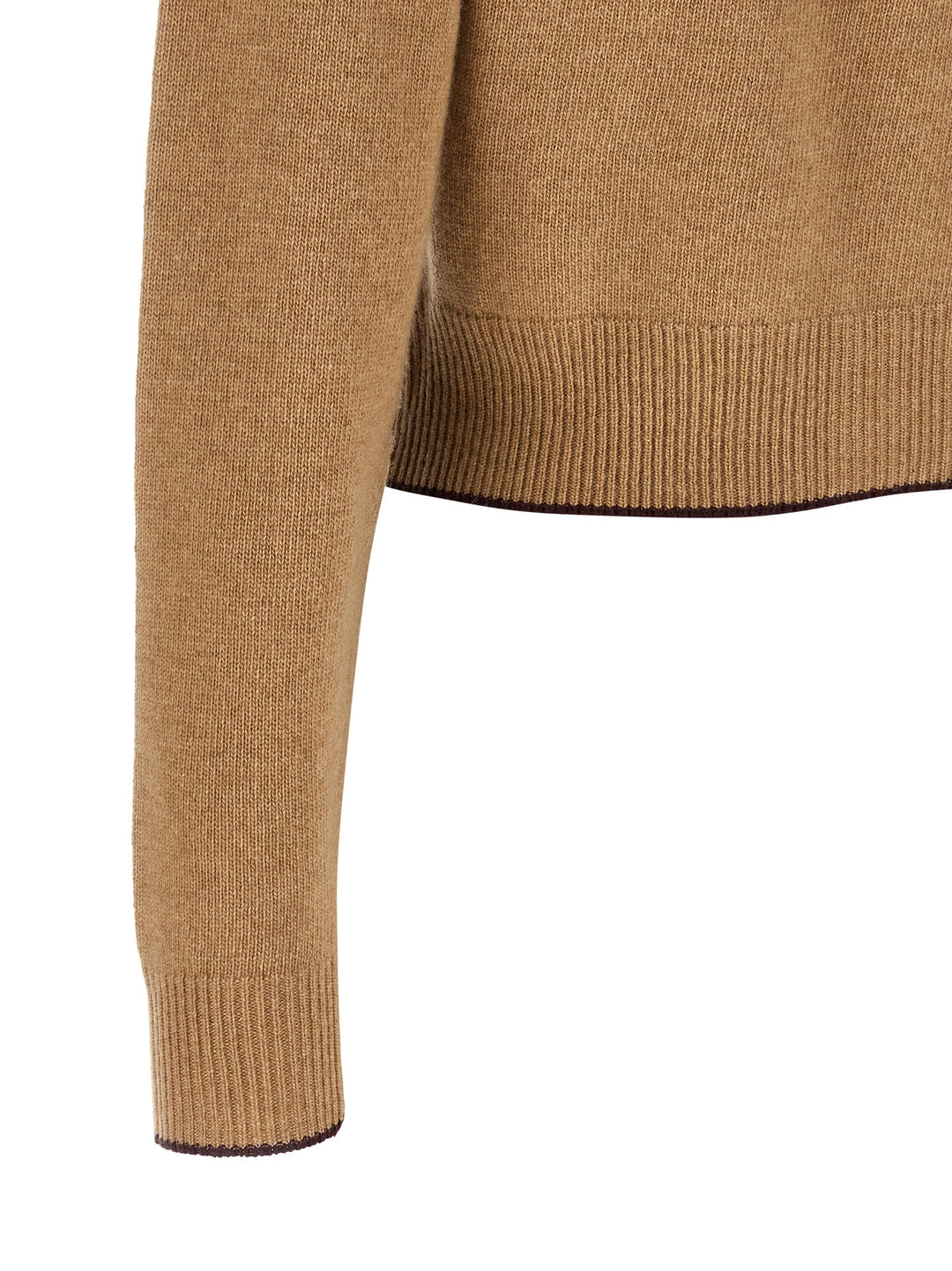 Chloé Heart Intarsia Cardigan Maglioni - Beige | c47f65afb5a0518494d4356fd5b5a0b7a85f21da