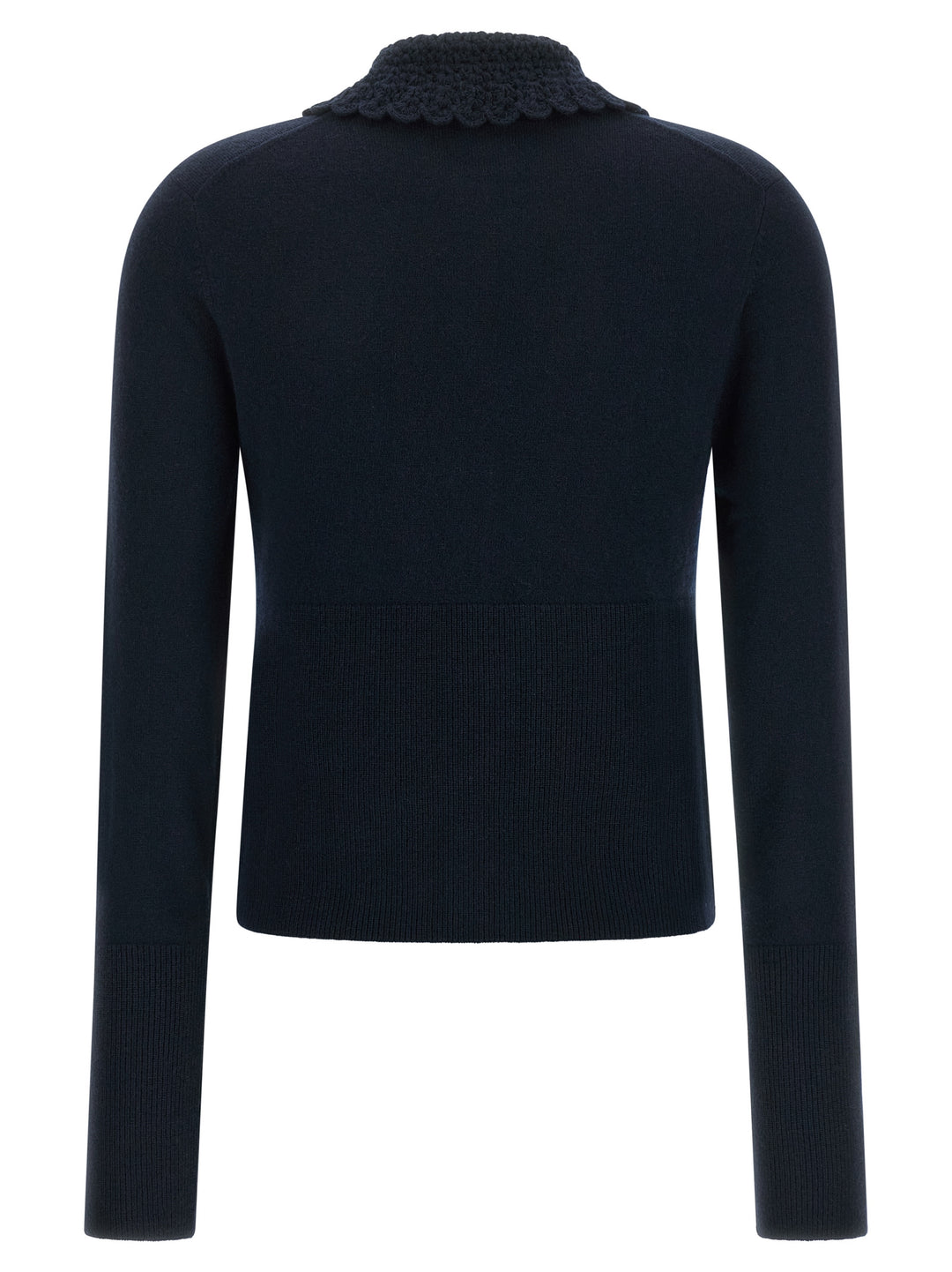 Chloé Collared Cardigan Maglioni - Blu | daef25967de098bd35dff4517af5283b647e290a