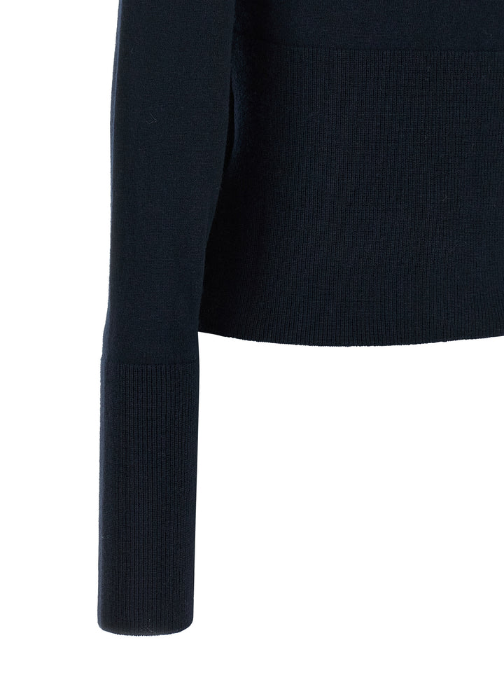 Chloé Collared Cardigan Maglioni - Blu | ef260f139f5037253e912ea7937113a8705e782b