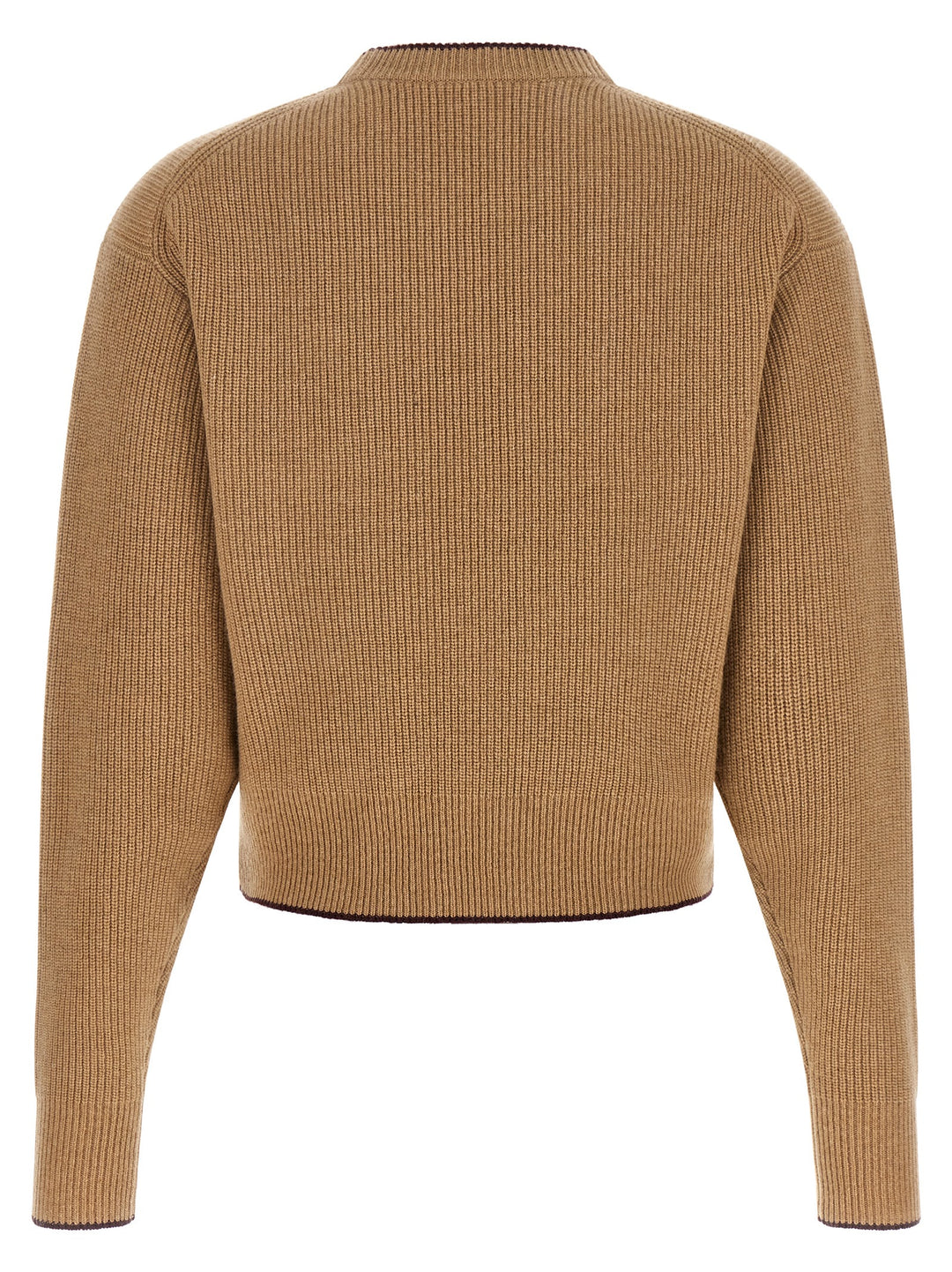 Chloé Heart Intarsia Sweater Maglioni - Beige | 07f281f22bce43c437b42fc765b1e77f37bad968