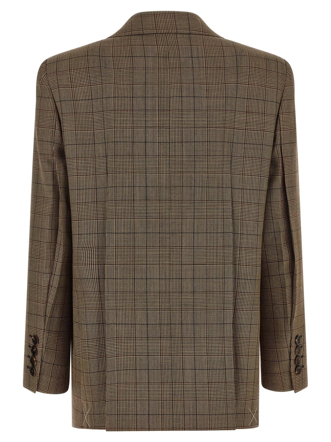 Chloé Check Double-Breasted Blazer BlazerS - Marrone | 73a05d91a7e9428d2dce01cbcb593ae664d53927
