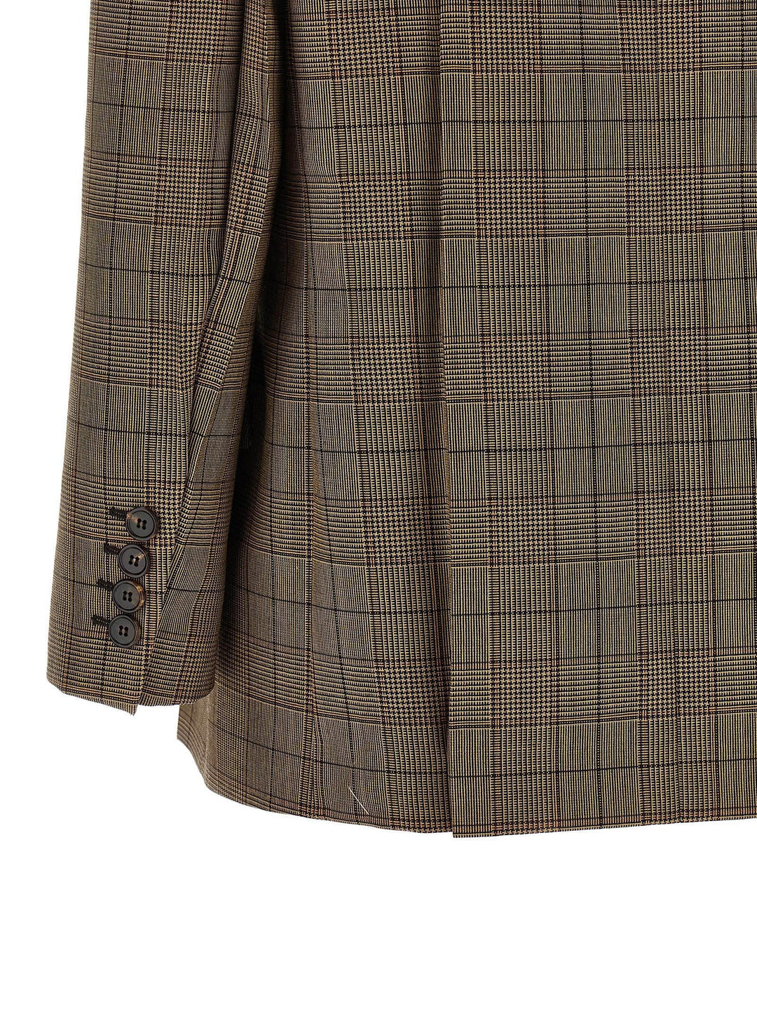 Chloé Check Double-Breasted Blazer BlazerS - Marrone | cd15ddf3afcb1a3c1a7c8f158746225e165a4564