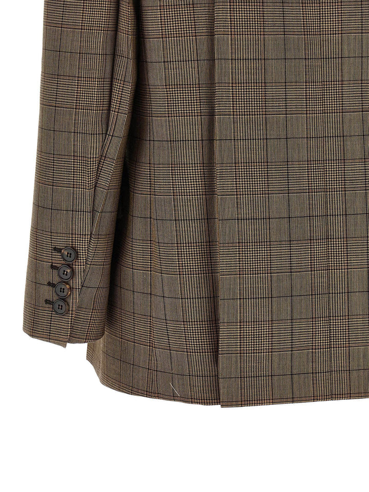 Chloé Check Double-Breasted Blazer BlazerS - Marrone | cd15ddf3afcb1a3c1a7c8f158746225e165a4564