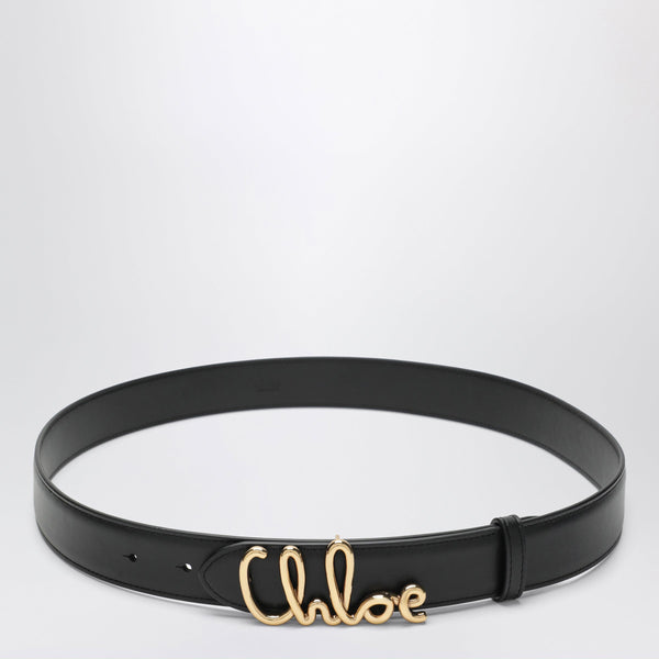 Iconic Calfskin Leather Belt In Black