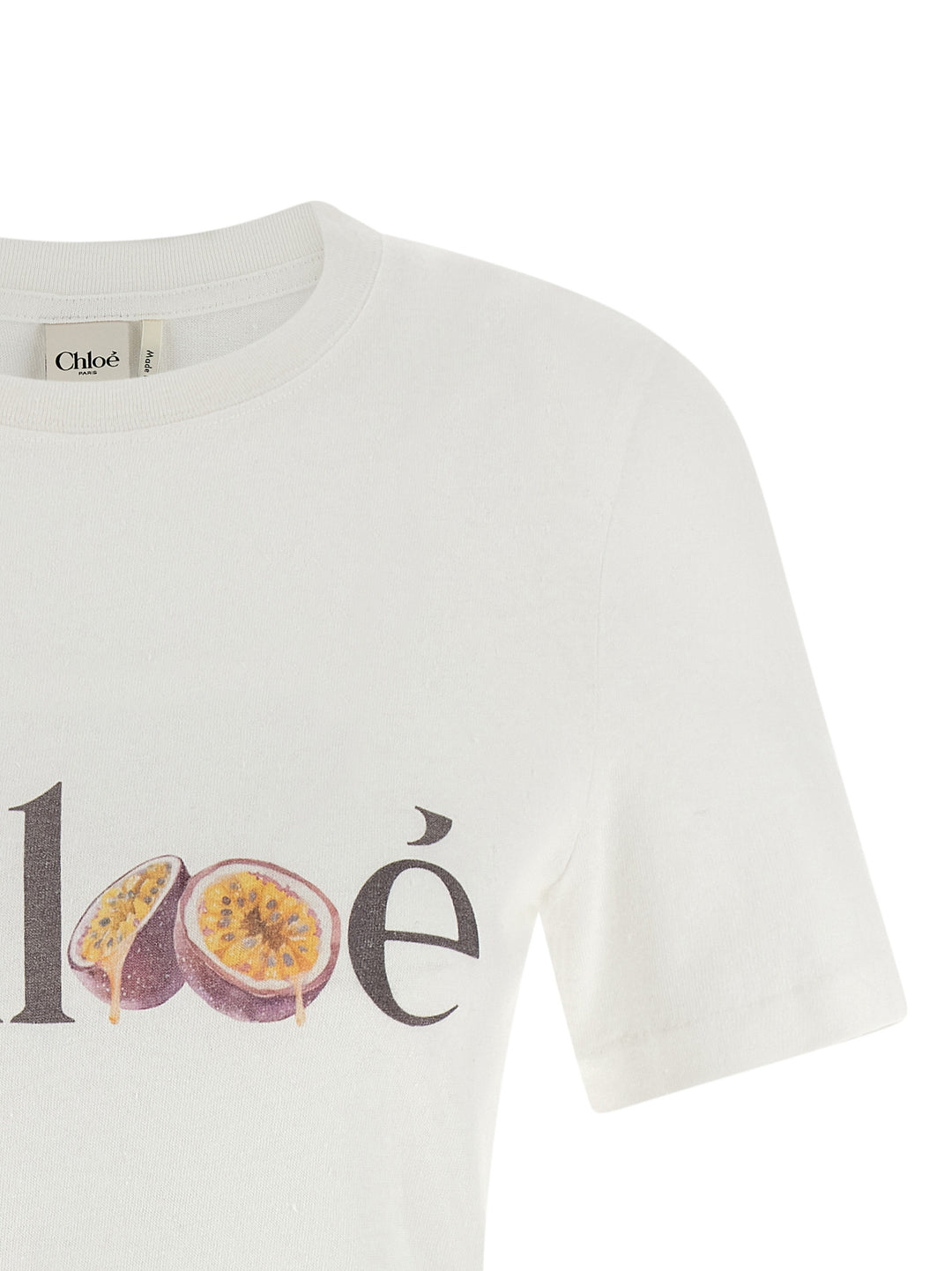 Chloé Printed T shirt - Bianco | d07831c1cc62b7bb9926067de10d109c1440c67a