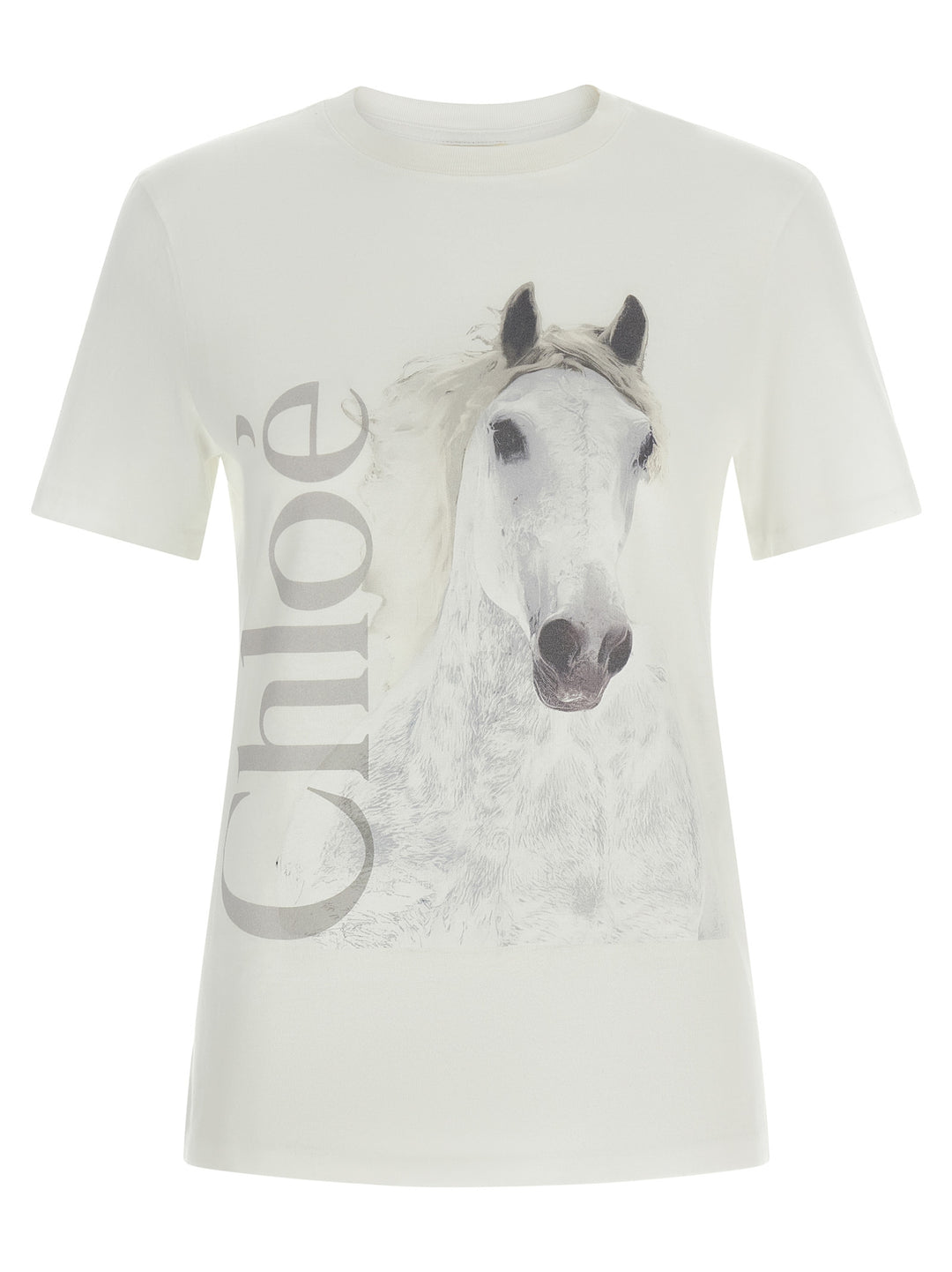 Chloé Printed T shirt - Bianco | 7dac85d0e57a5ed2816d56b619d61b01edbc61cf
