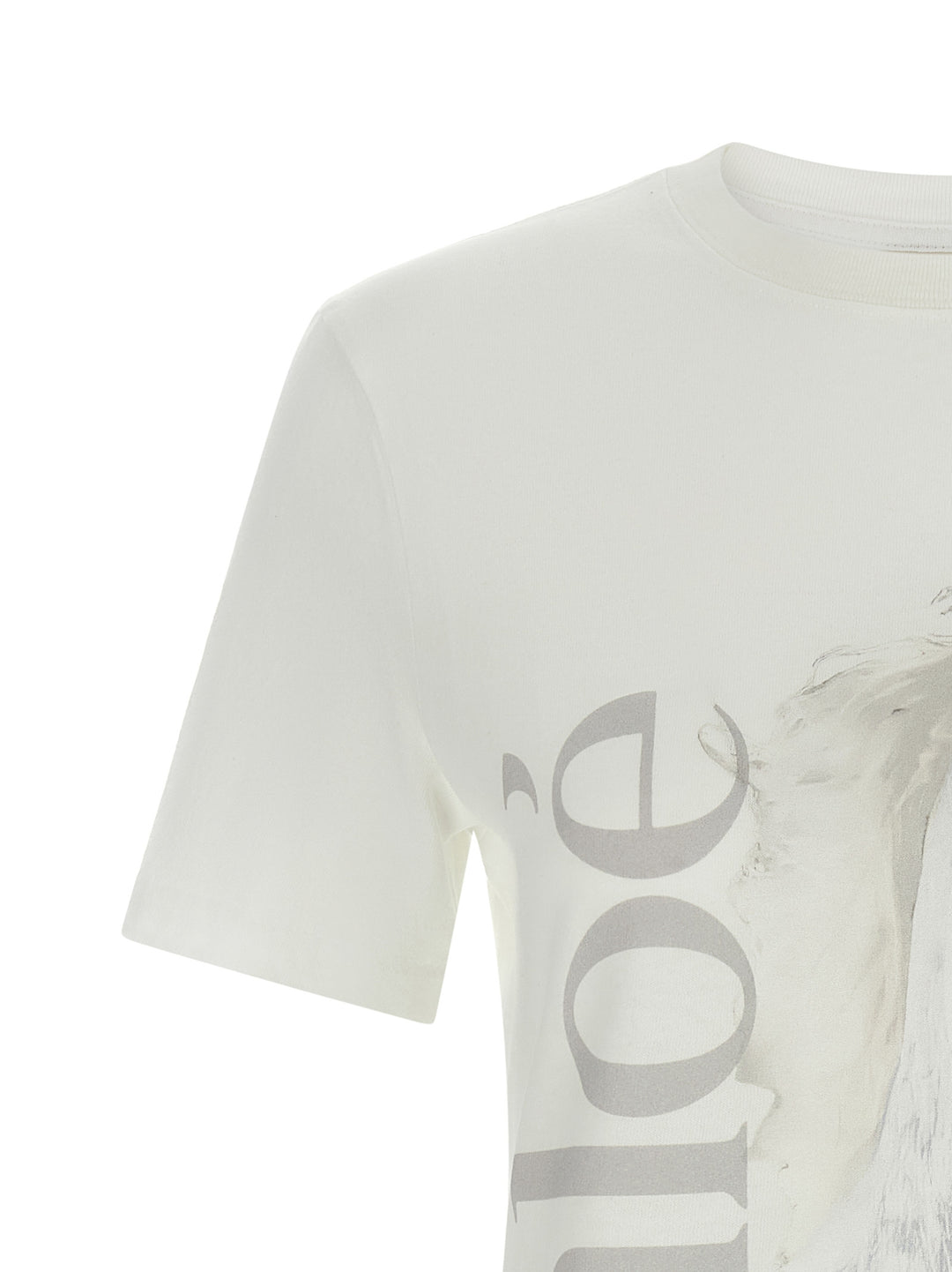 Chloé Printed T shirt - Bianco | b2c3d726bb816ba8c72fab7375e2809e0a726dc2