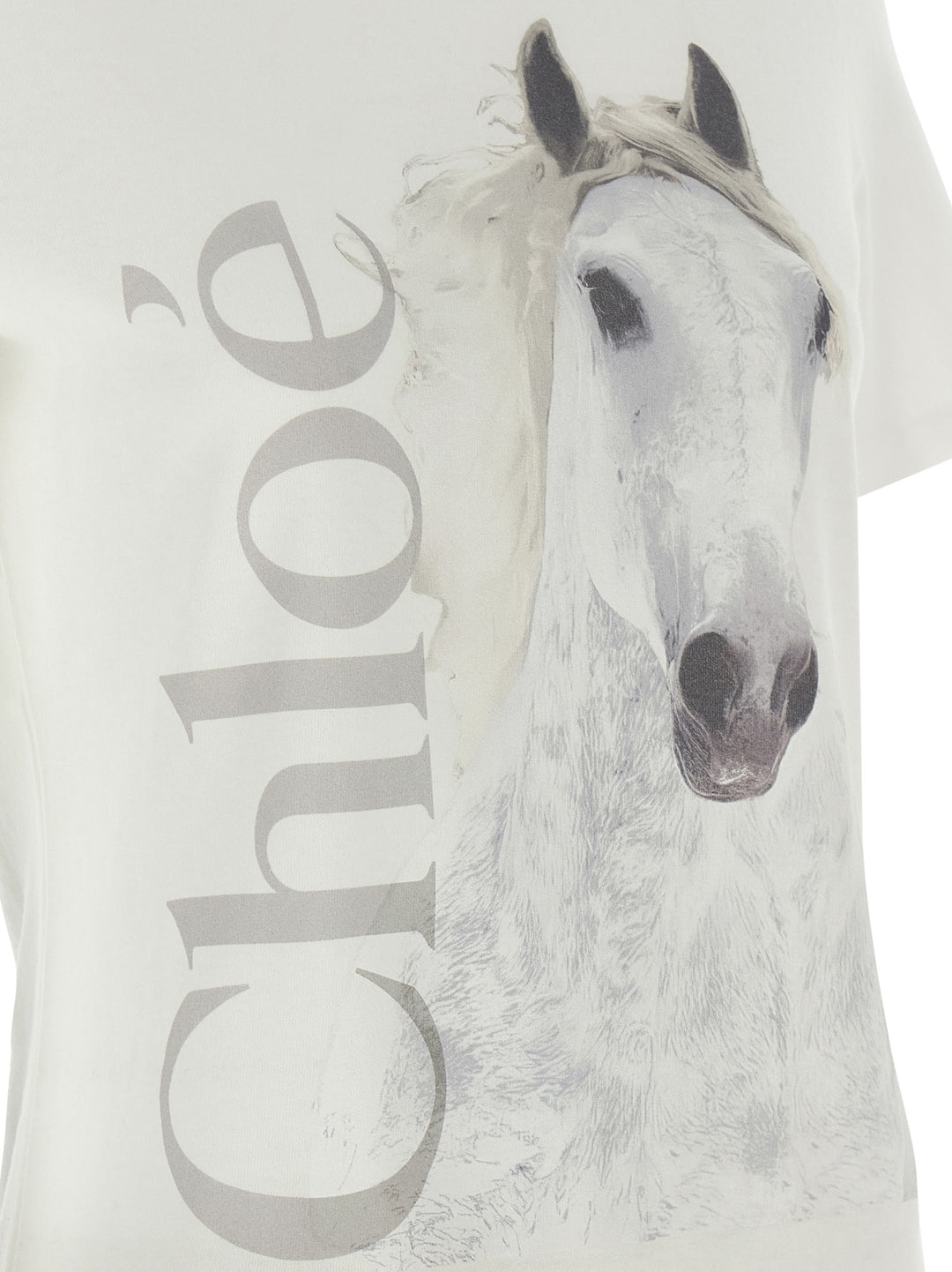 Chloé Printed T shirt - Bianco | ca483df297658b97541710080b4ce9c65f74d7e7