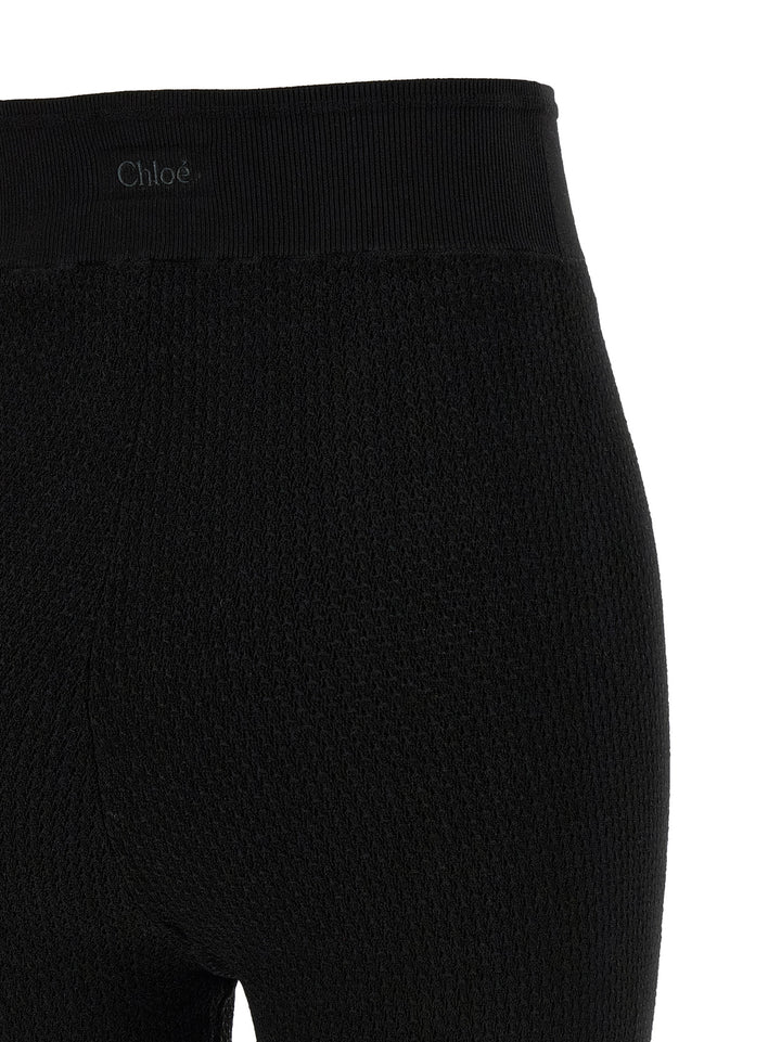 Chloé Knitted Leggings - Nero | cda9039581b643b13ca94506586d79ea32dd3197