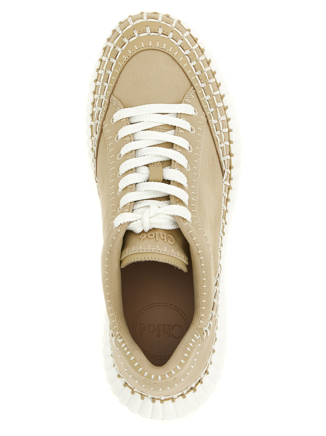 Chloé Nama Zeppe - Beige | 1b2723f7a536c57450f9b9ee30f9bfcc41de5a6f