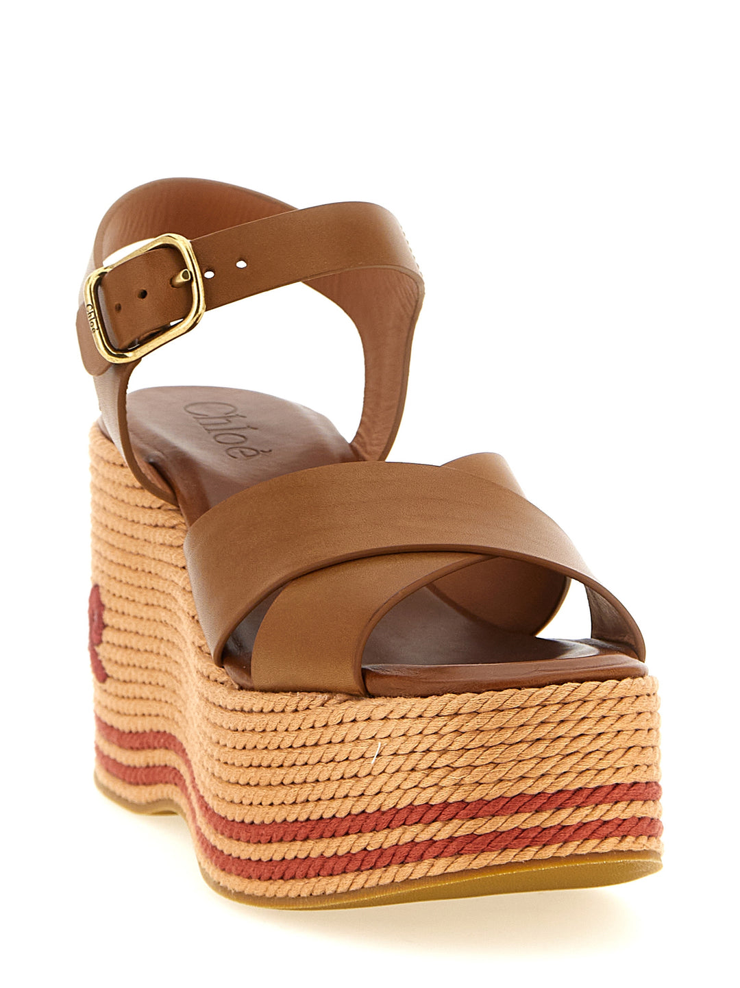 Chloé Chloé Sand Zeppe - Marrone | 81d8c00be939a1973077100e8122b5e0458b41ec