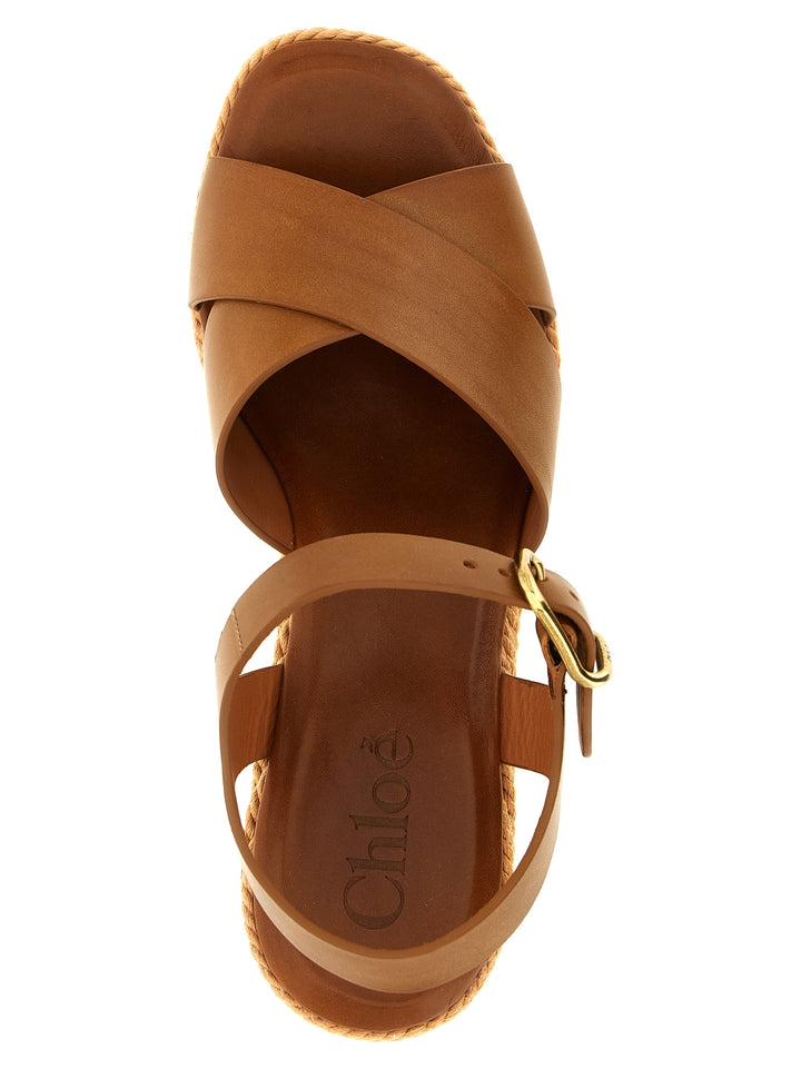 Chloé Chloé Sand Zeppe - Marrone | 05668c9afb73a63a00b55024abebda7ccbcacffb