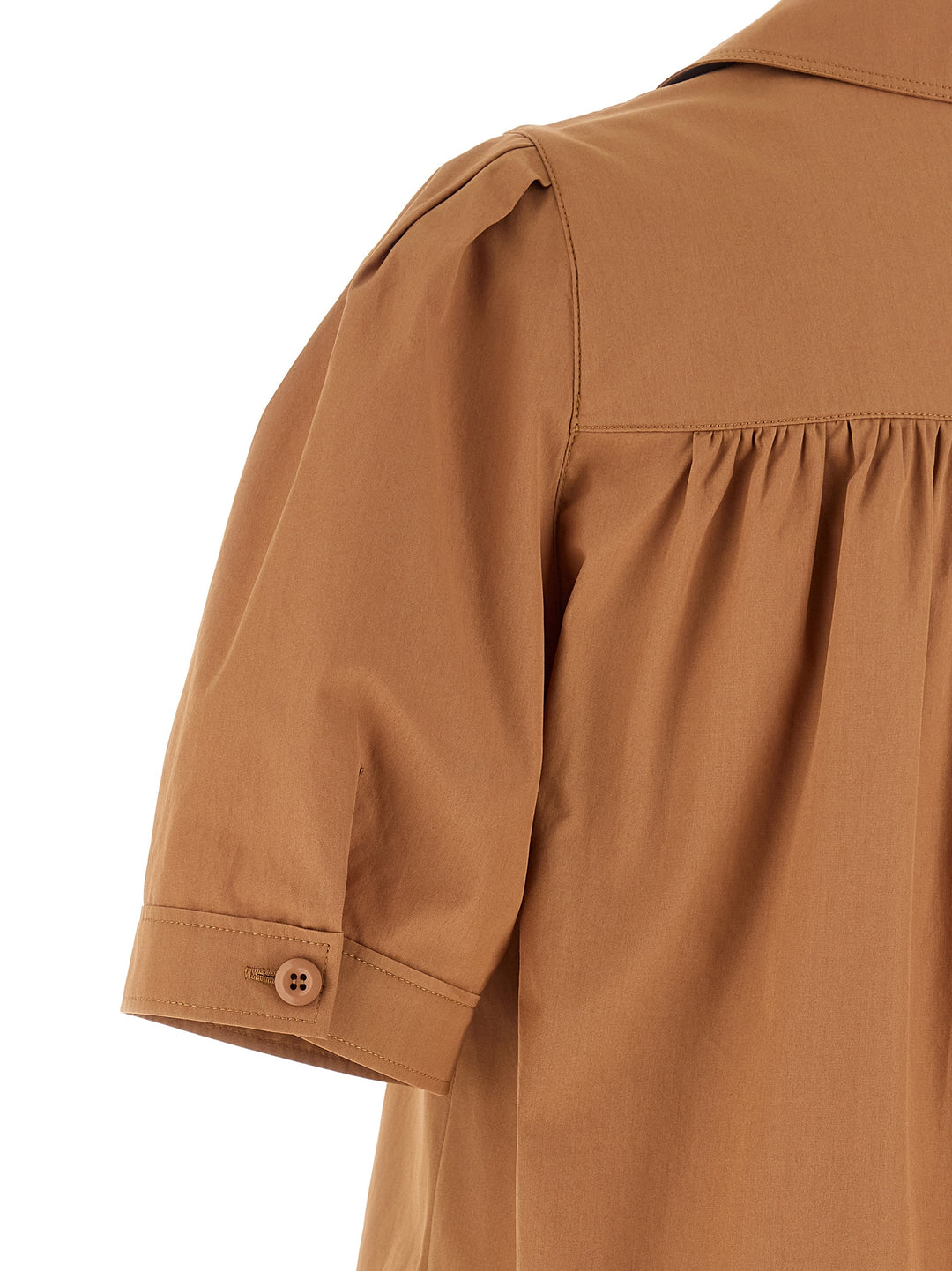 Chloé Logo Embroidery Shirt Camicie - Marrone | c1c3d64cbe0215f0310b89e36ca708b63d278c75