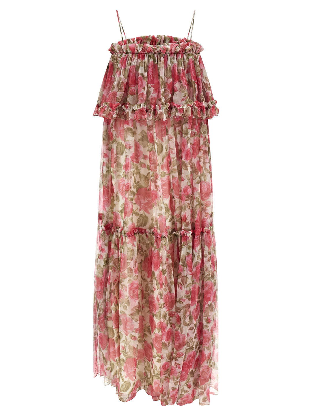 Chloé Silk Muslin Dress Abiti - Rosa | 9bbb9c61503ca4b89993e99fa1d2782732786c0e