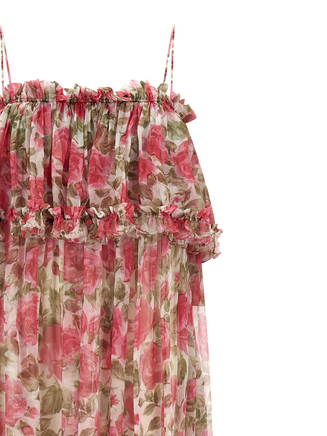 Chloé Silk Muslin Dress Abiti - Rosa | ce540da2eea76c1bbad054acbc14563f6d071713