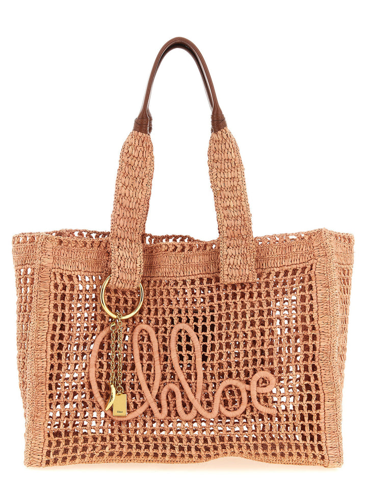 Chloé East-West Summer Banana Tote - Rosa | 03ec0445b1c9c0b813e562211d2d99e16263ee1b