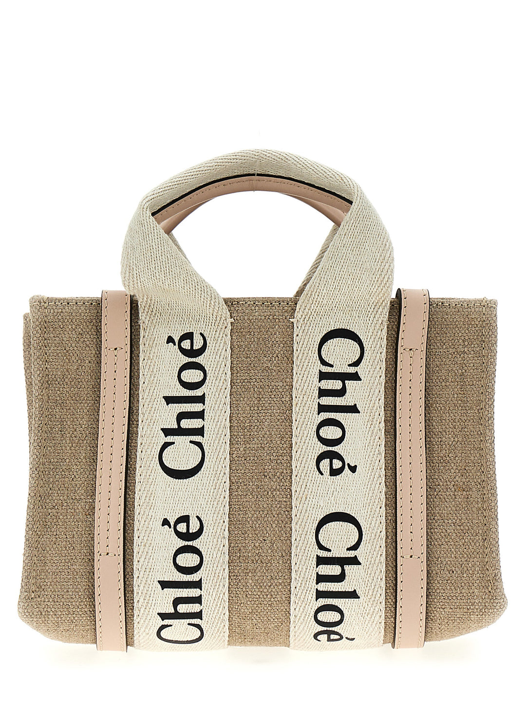 Chloé Woody Borse a Mano - Rosa | f1e58a051afbfd44fa4e44c1a001ef2b74d0ea97