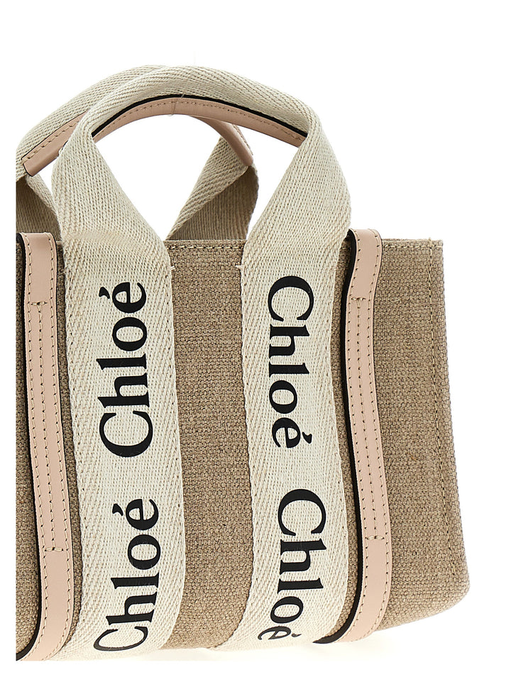 Chloé Woody Borse a Mano - Rosa | deaa853627005b58e941e191826cc08a18a0d9e0
