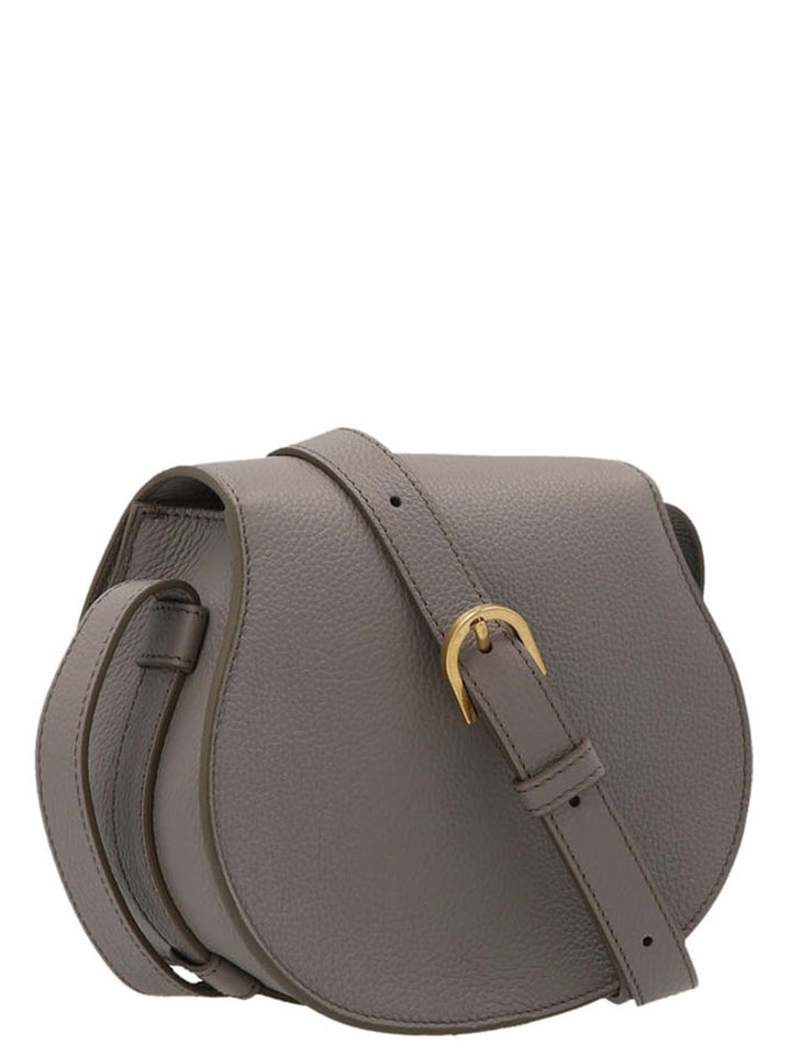 Chloé Saddle Marcie Borse a Tracolla - Grigio | 6326b71105ec4e42bd12c1076d808c39b707d873