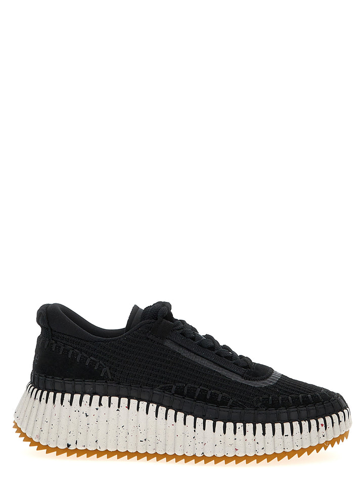 Chloé Nama Sneakers - Bianco/Nero | 23bc414fbeec838fe1a2d3b6028b0f5db010fcfb