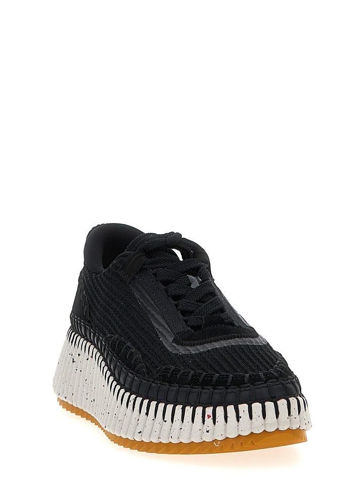 Chloé Nama Sneakers - Bianco/Nero | 8580272f684dcf5f348c2033d8e332c87746763c
