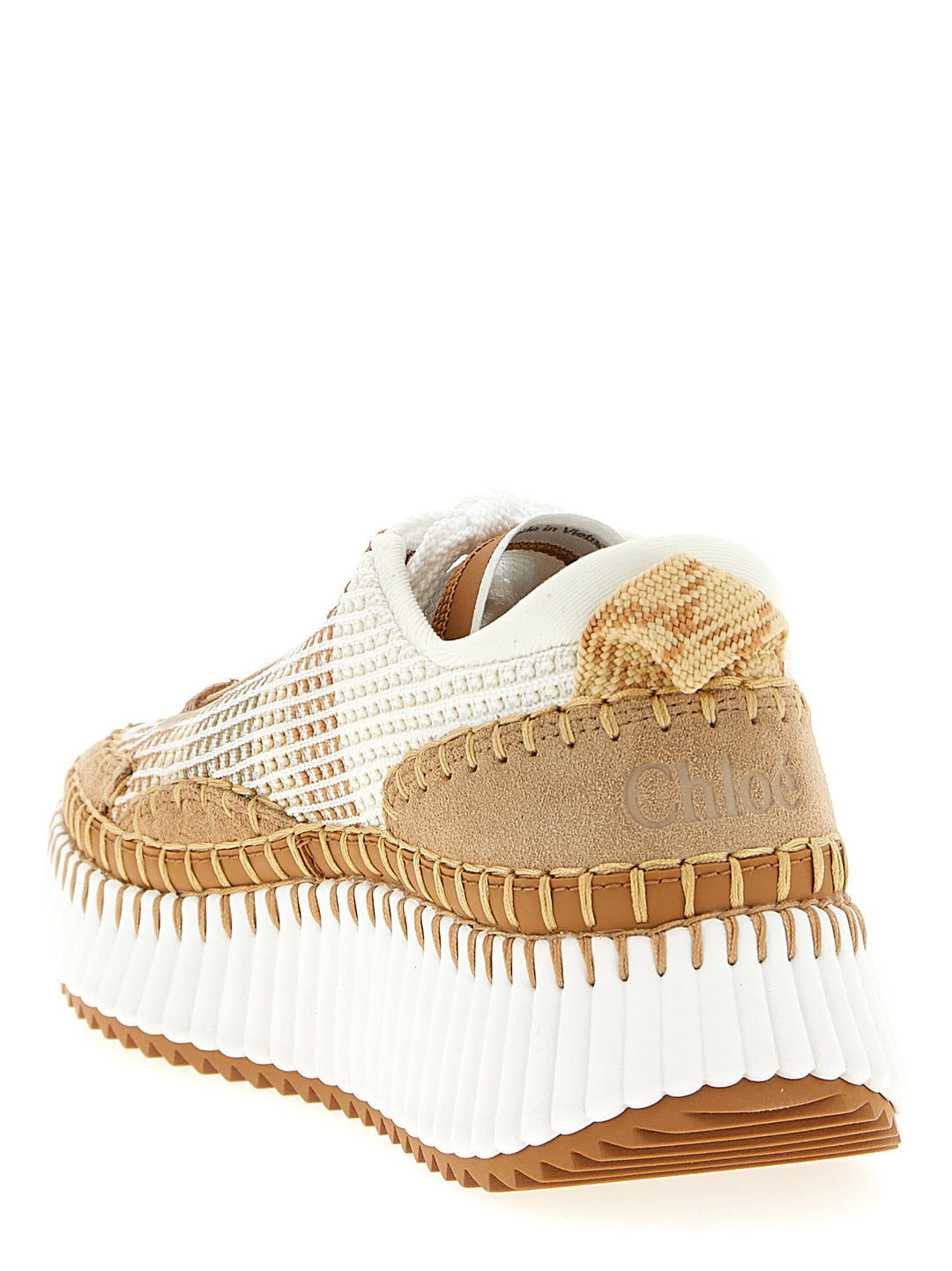 Chloé Nama Sneakers - Beige | 5e87ed9360b1da8784e7a1ba013279e7778d5d43