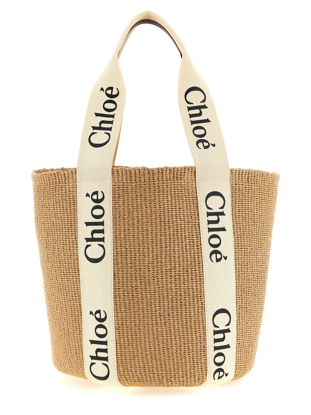 Chloé Woody Tote - Beige | f0241b22500e06885997fa8b7db938f9abcadea2