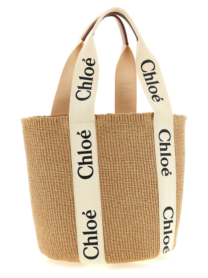 Chloé Woody Tote - Beige | 9ef409bc5e2c6d658ff86afad97089fad4a4cc67