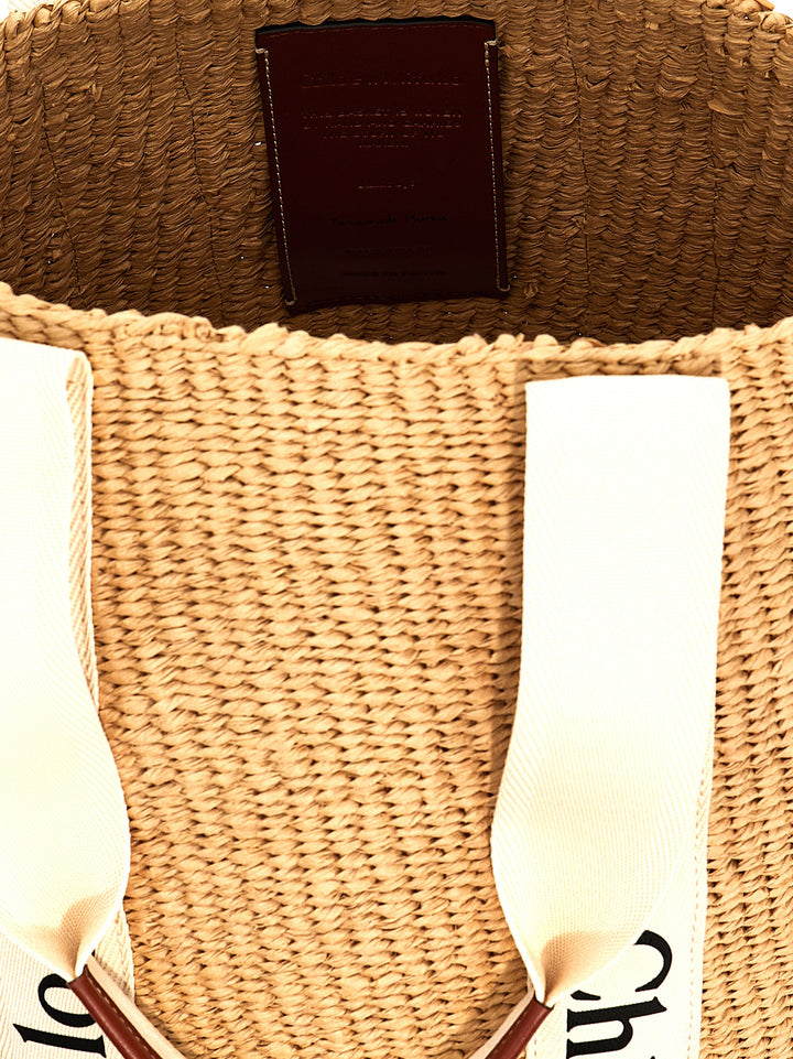 Chloé Woody Tote - Beige | 4505ca357298f75fe3e83eecdf79c11e4c8077e4