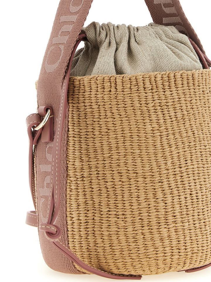 Chloé Woody Small Handbag Borse a Mano - Beige | 9aead919c831c6ddd97a838a08221c2cc3f01cce