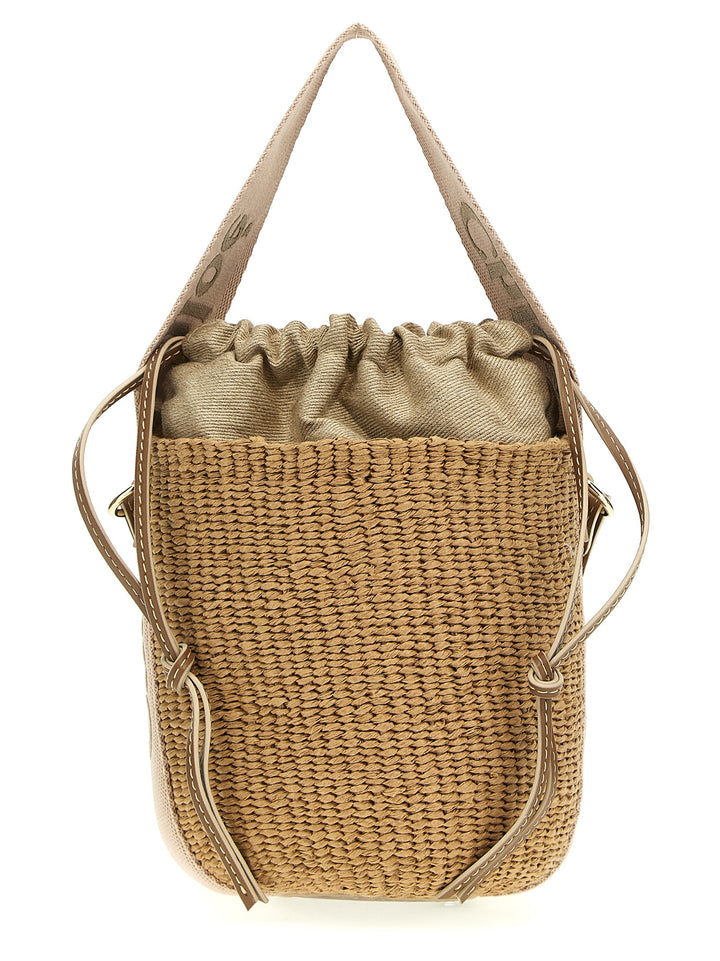 Chloé 'Woody Small Bucket Bag Borse a Tracolla - Beige | 4363c919e124b5db8d0b8aadef7d0c8045a8dfff