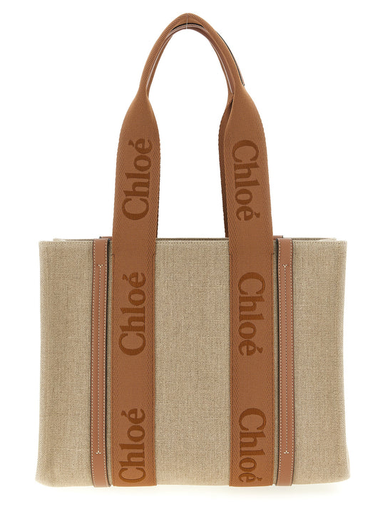 Woody Medium Tote Marrone