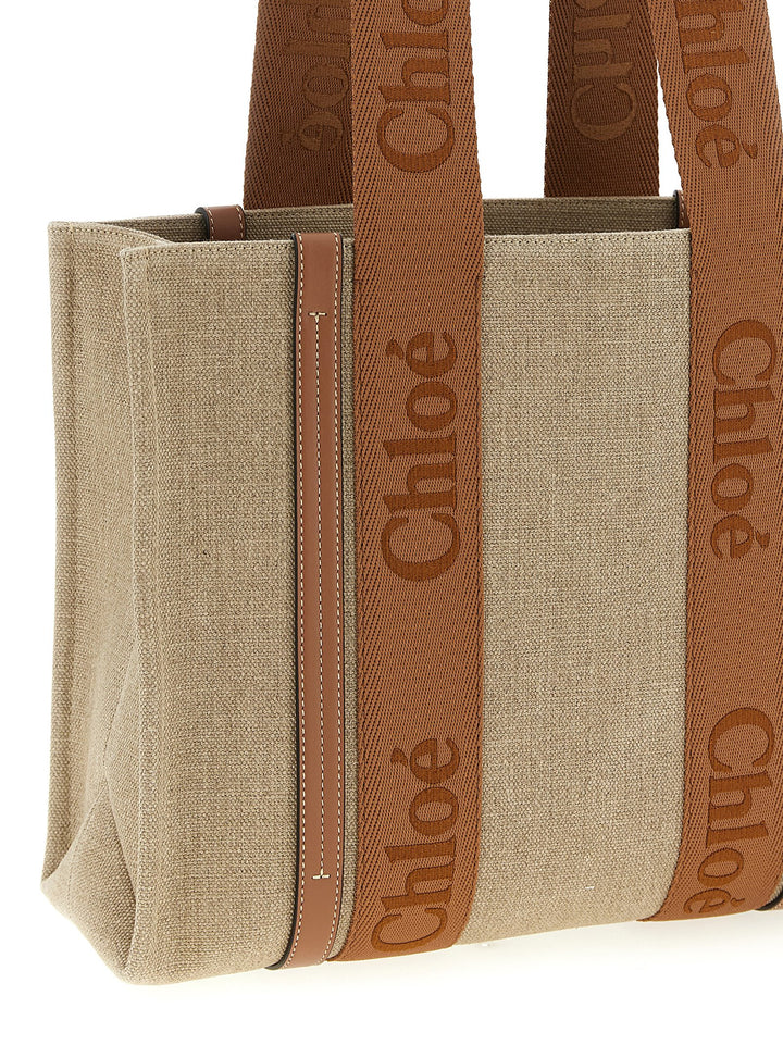 Chloé Woody Medium Tote - Marrone | eaf61c8ca2e86125a150f85d040b79c07dfbdb50