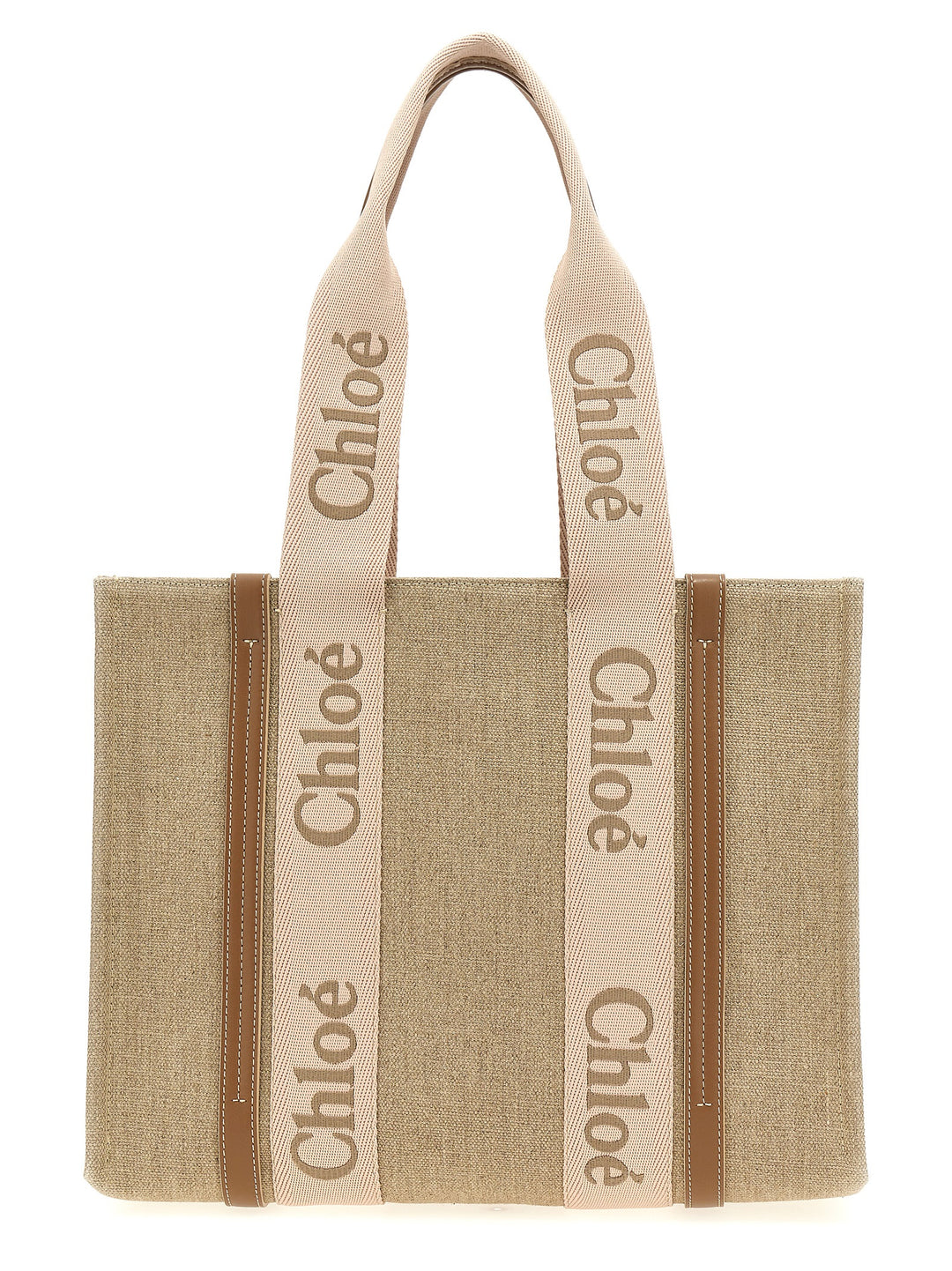 Chloé Woody Medium Tote - Beige | bf323fe8c83d7f8b7c44b8c0cf929feb8e8893d9